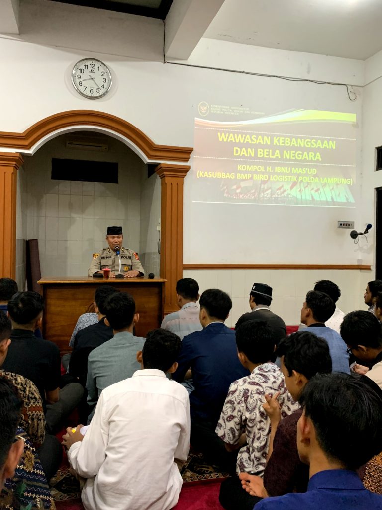 Polda Lampung Sosialisasikan Bela Negara kepada warga PC LDII Rajabasa dan Santri PPM Baitusshoddiq