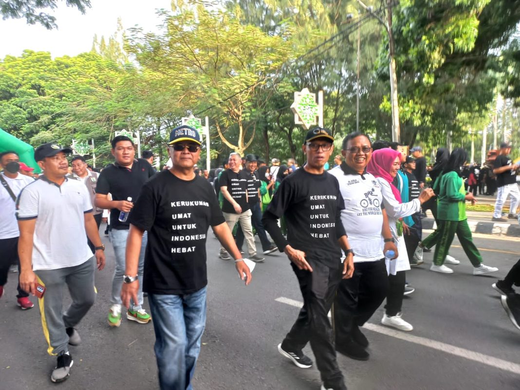 LDII Ikuti Jalan Sehat Kerukunan (JSK). Foto. Dok. LINES Lampung